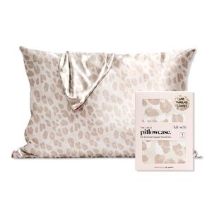 Kitsch Leopard Print Satin Pillowcase